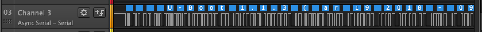 Logic analyzer output with Analyzer applied